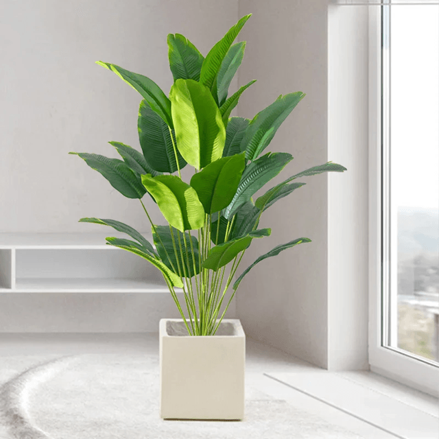 EverBloom Tropical Palm and Monstera Artificial Plant