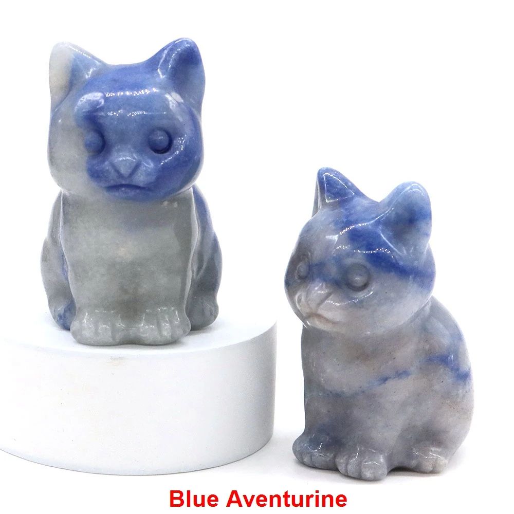 Amethyst Crystal Cat Statue