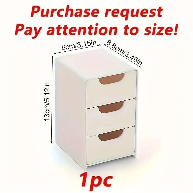 3 Tier Desk Organizer with Drawers for Office Supplies Jewelry and Cosmetics