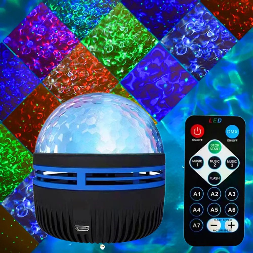 Aurora Galaxy Star Projector Night Light with Remote – USB LED RGB Sky Lamp for Bedroom, Kids Sleep & Party Ambiance