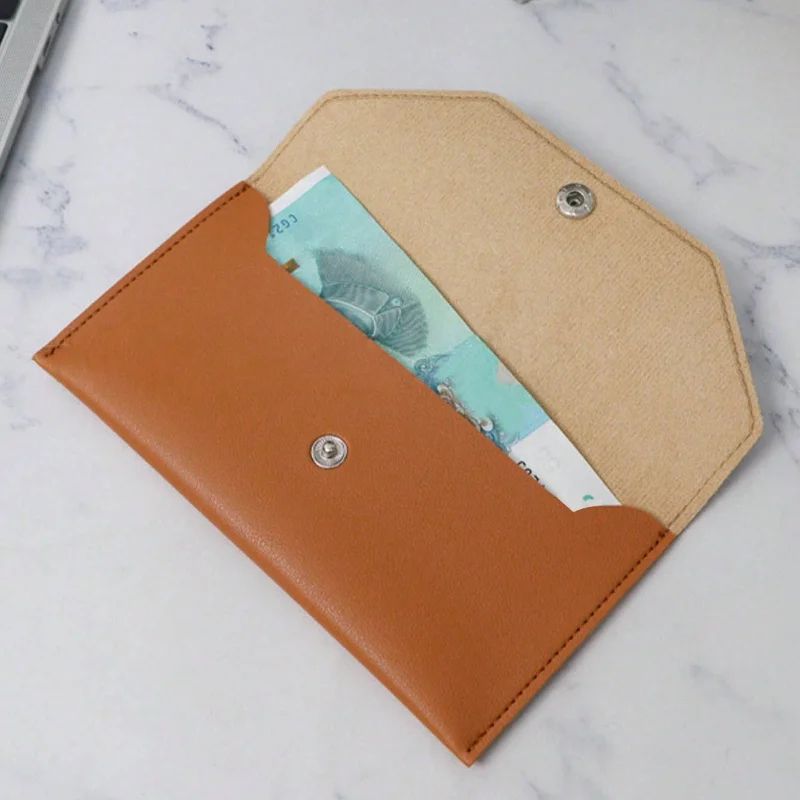 Slim Leather Money Clip Wallet