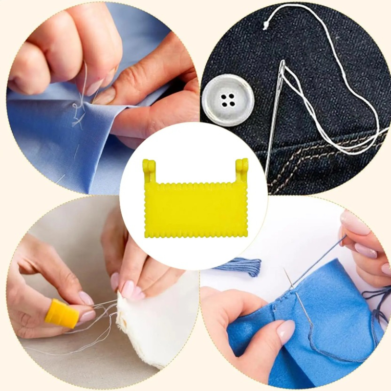 Needle Gauge Portable Measuring Tool, Seam Guide Clip On Sewing Edge Guide for Beginners, Quilting Crafting