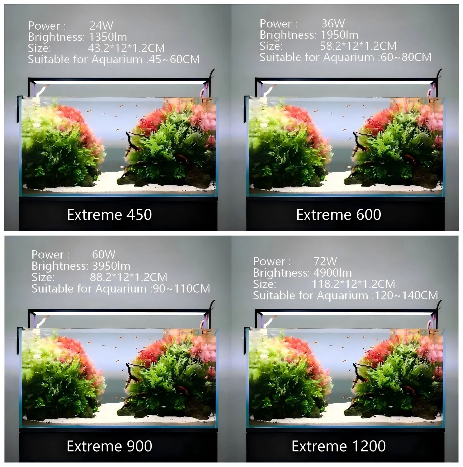 Extreme II Smart App-Controlled LED Aquarium Light
