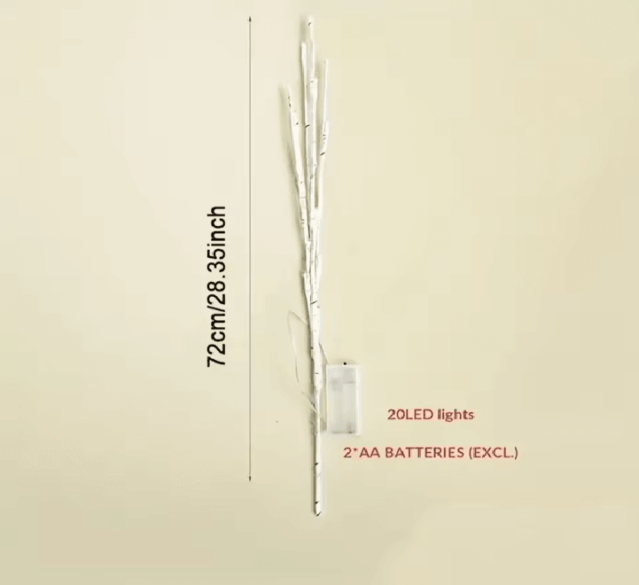 White Birch Branch LED Light