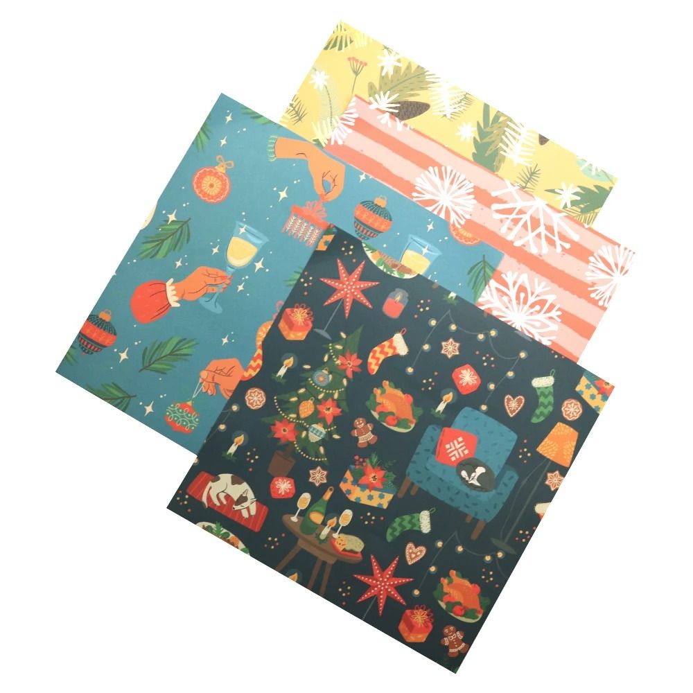 Designer Christmas Pattern Scrapbooking Paper Pack