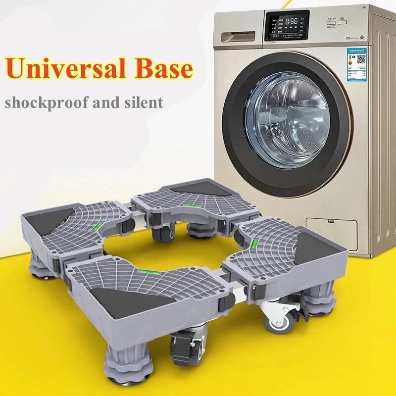 Multi-functional Adjustable Base for Washing Machine, Universal Refrigerator Stand, Lifting Base for Dryer