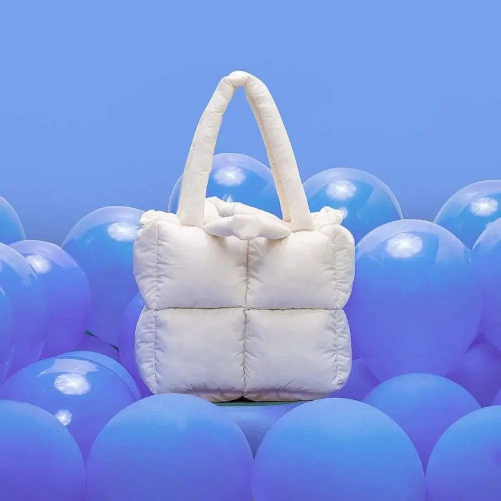 Large Capacity Puffy Quilted Shoulder Tote