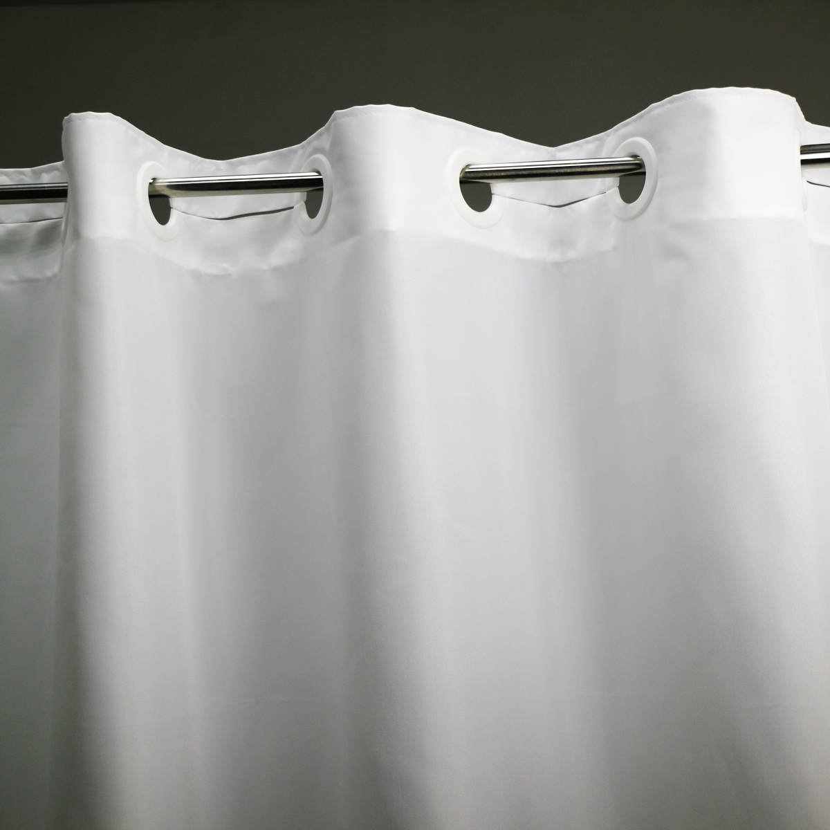 Minghe No Hook Shower Curtain, Heavy Duty Cloth, Hotel Quality Fabric Bathroom Shower Curtain