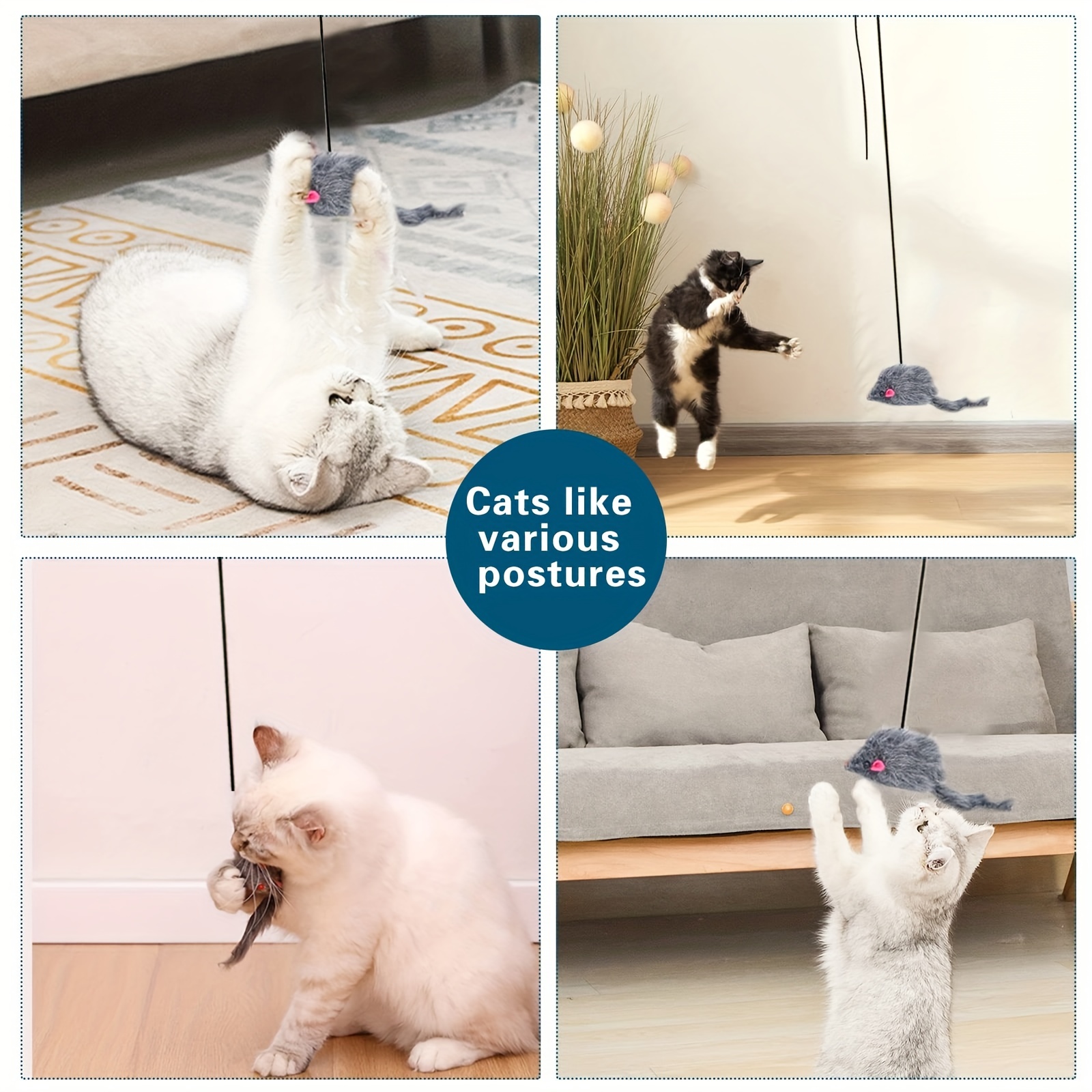 Door Hanging Cat Toy  Stress Relieving Hanging Toy for Cats, Ideal for Living Room, Kitten Entertainment
