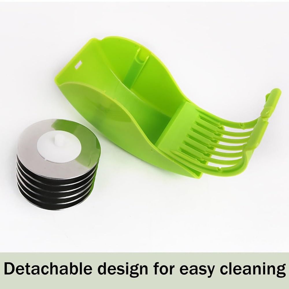 Premium Manual Herb Chopper & Vegetable Cutter Tool Parsley Chopper Roller with Stainless Blade