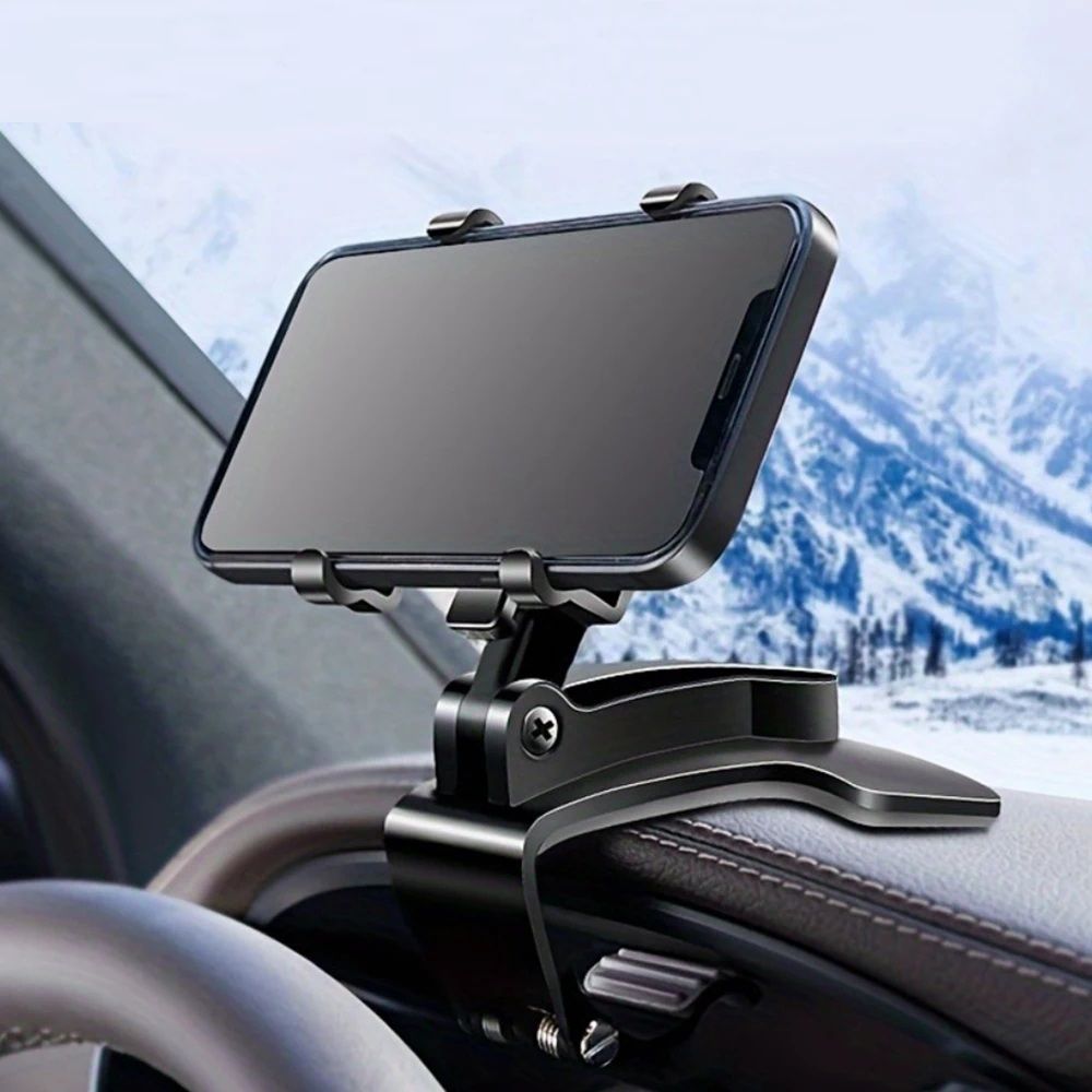 Car Phone Holder Stand, Universal Dashboard Car Clip Mount, GPS Bracket Mobile Phone Support in Car