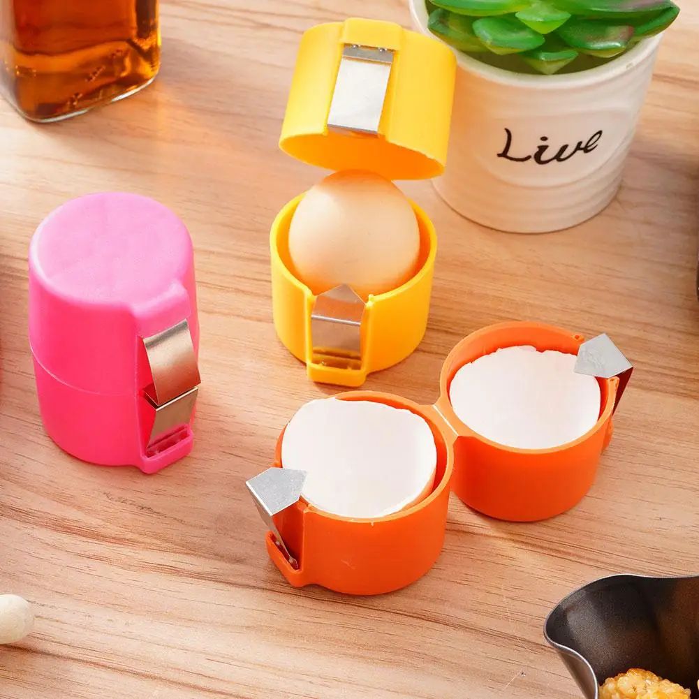 Precision Crack Egg Shell Opener & Egg Separator Tool for Mess-Free Baking