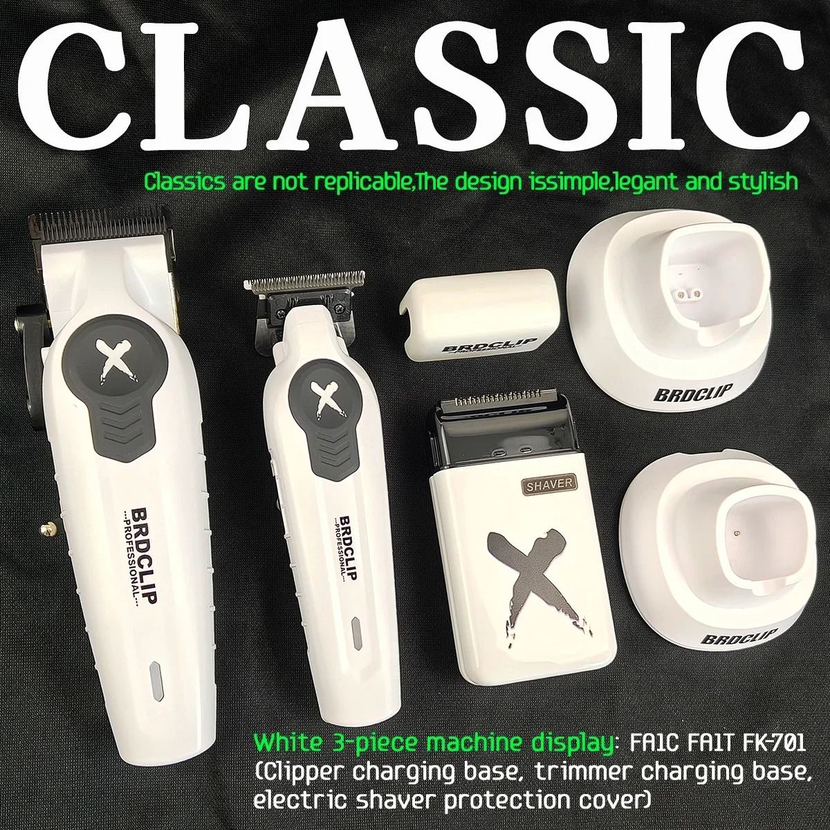 Professional Hair Clipper and Trimmer with Charging Base
