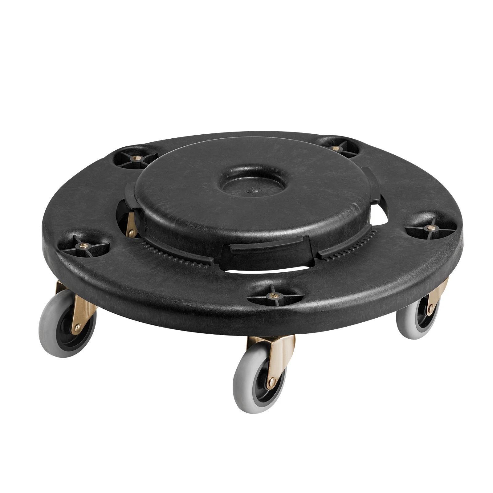 Heavy Duty Round Trash Can Dolly with Wheels for Gallon Bins 500 lb Capacity