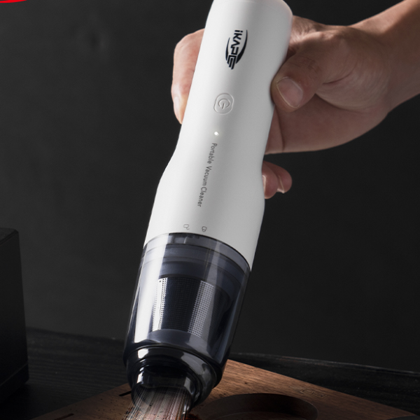 Wireless Vacuum Cleaner for Coffee Grounds Grinder, Battery-Powered Barista Accessories, Handheld Car Cleaner