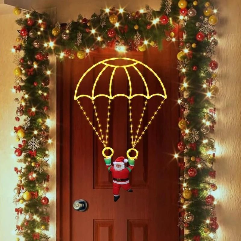 Santas Grand Entrance Parachute Lights