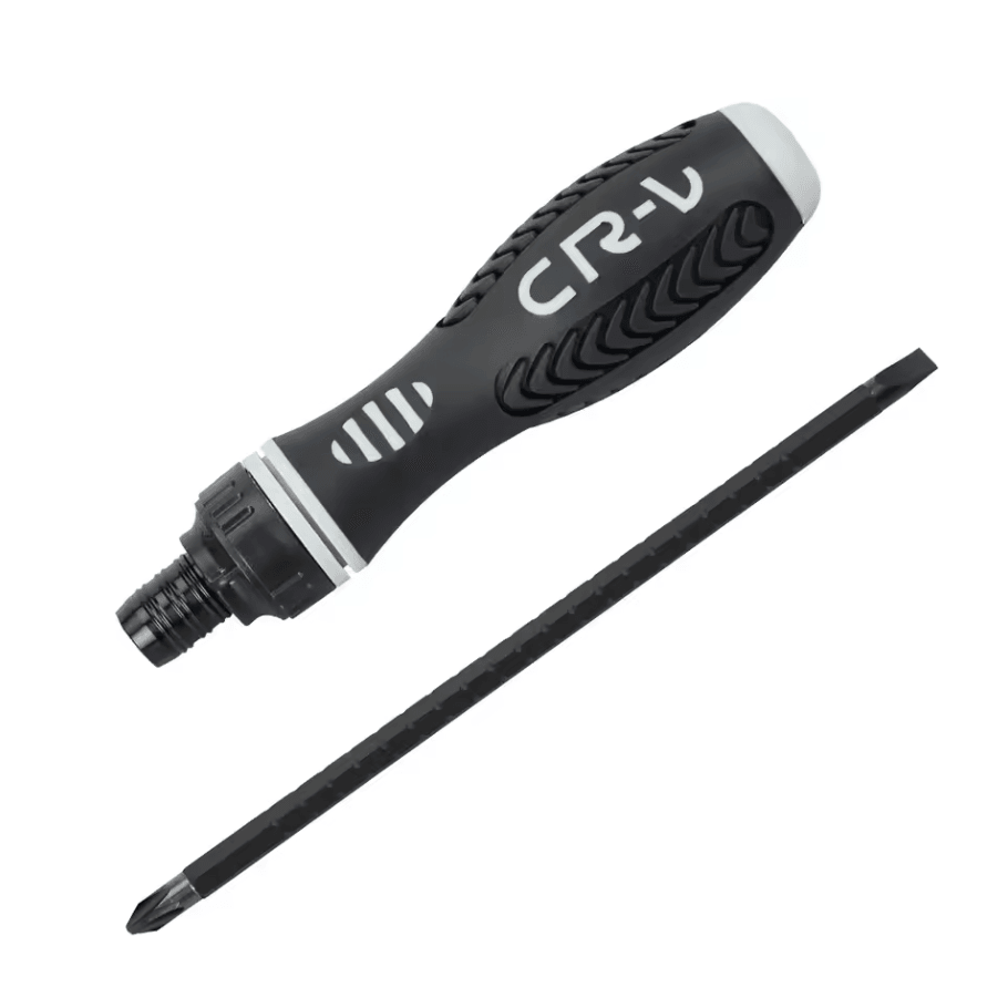 Mini Ratchet Bolt Driver | Dual Purpose Magnetic Screwdriver with Retractable Design