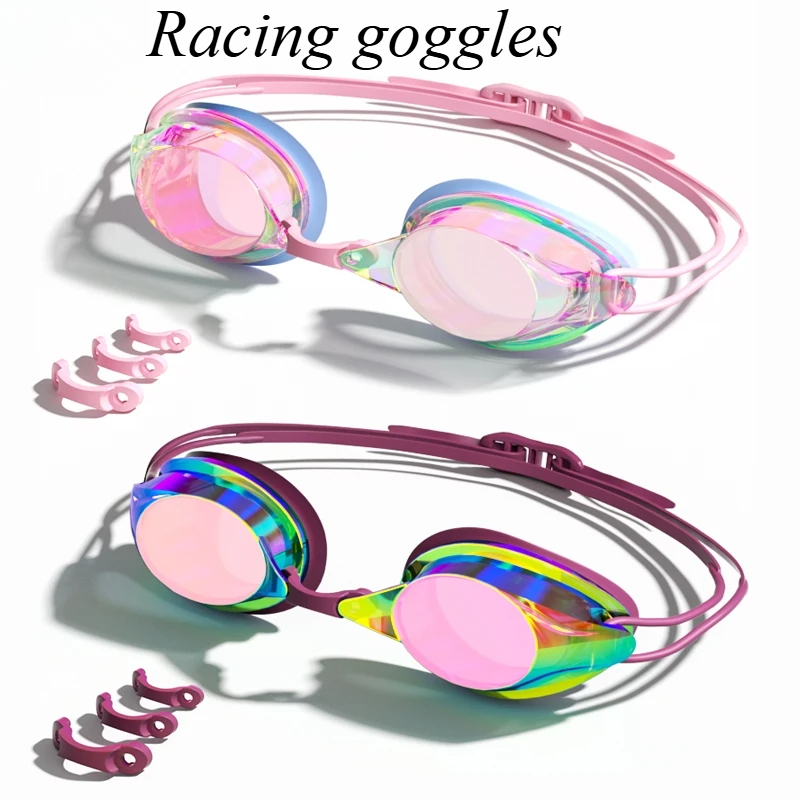 Clear View Anti Fog Adult Swimming Goggles with Waterproof Wide HD Vision