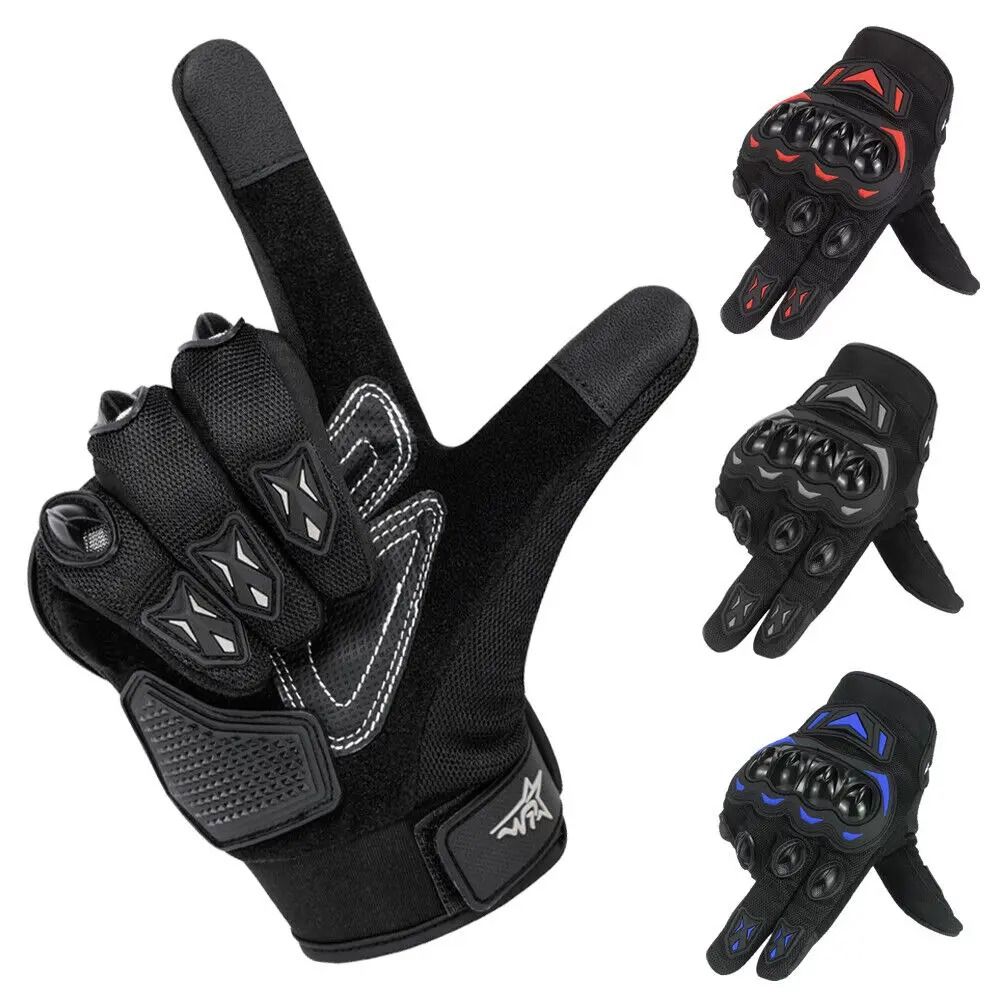 Full Finger Touchscreen Motorcycle Gloves for Men and Women Professional Motocross BMX and MTB Riding Gear