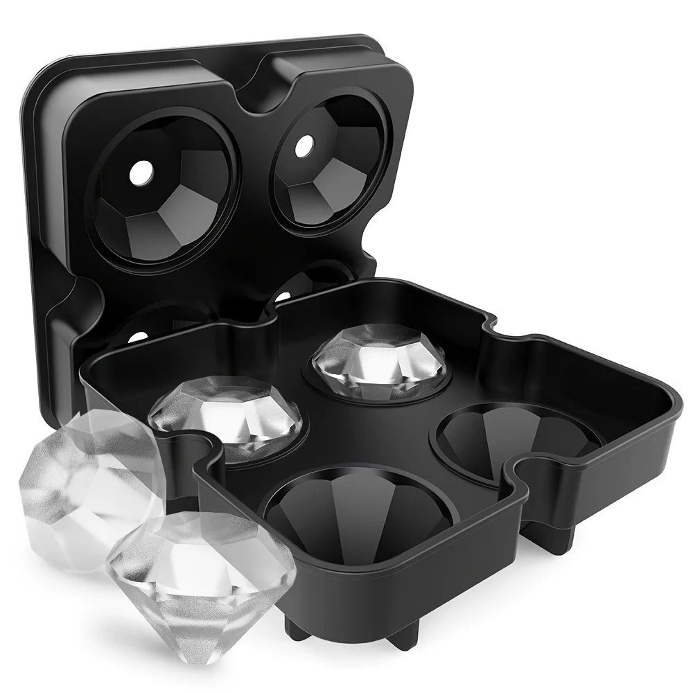 Luxury Diamond-Shaped Ice Cube Mold – Professional DIY Cocktail Tray