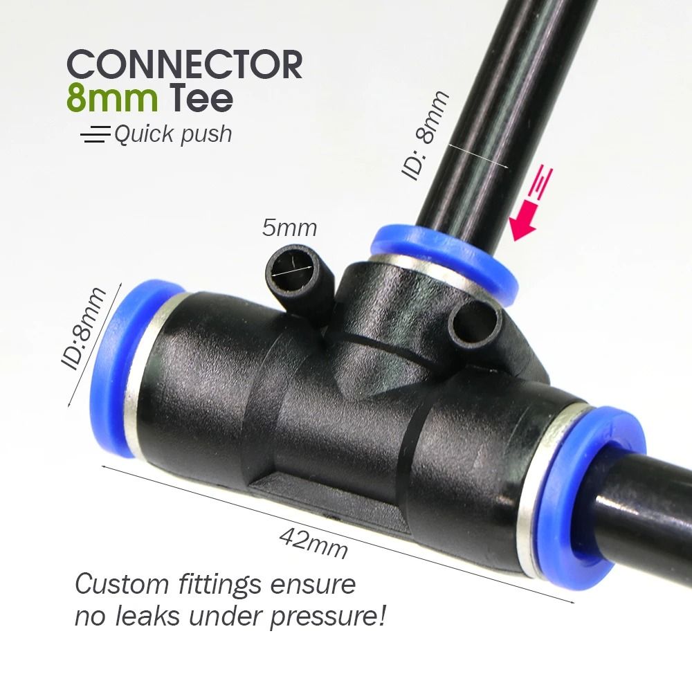Flexible Garden Misting Cooling Kit with 8mm Hose for DIY Patio Watering and Fogging Irrigation