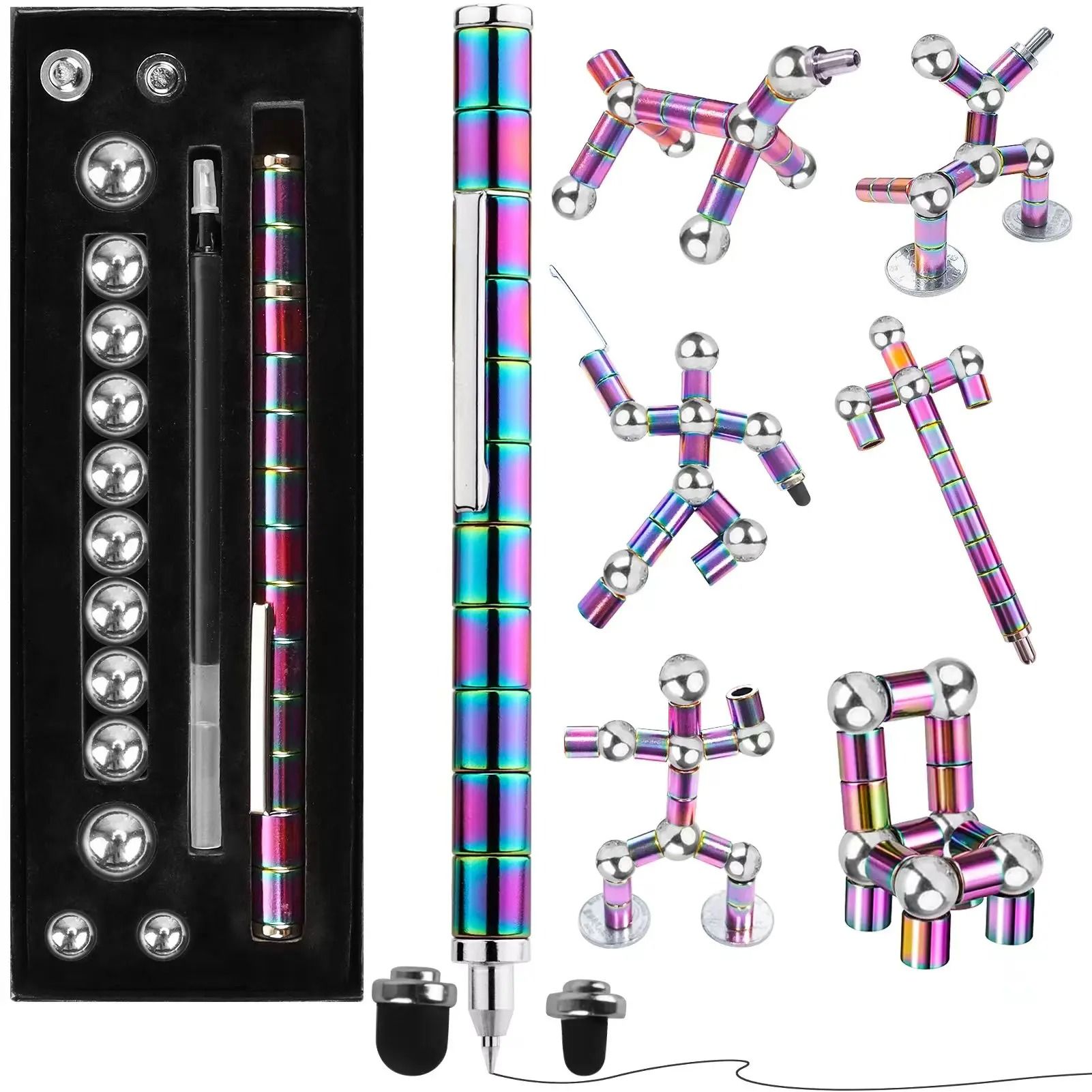 Magnetic Fidget Pen Toy for Anxiety Relief and Creative Spinning