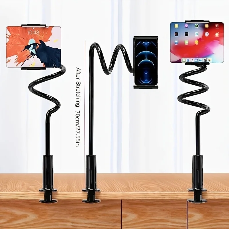 Mobile Phone Tablet Clip, Lazy Bedside Desktop, Foldable Live Stand, Headrest Holder
