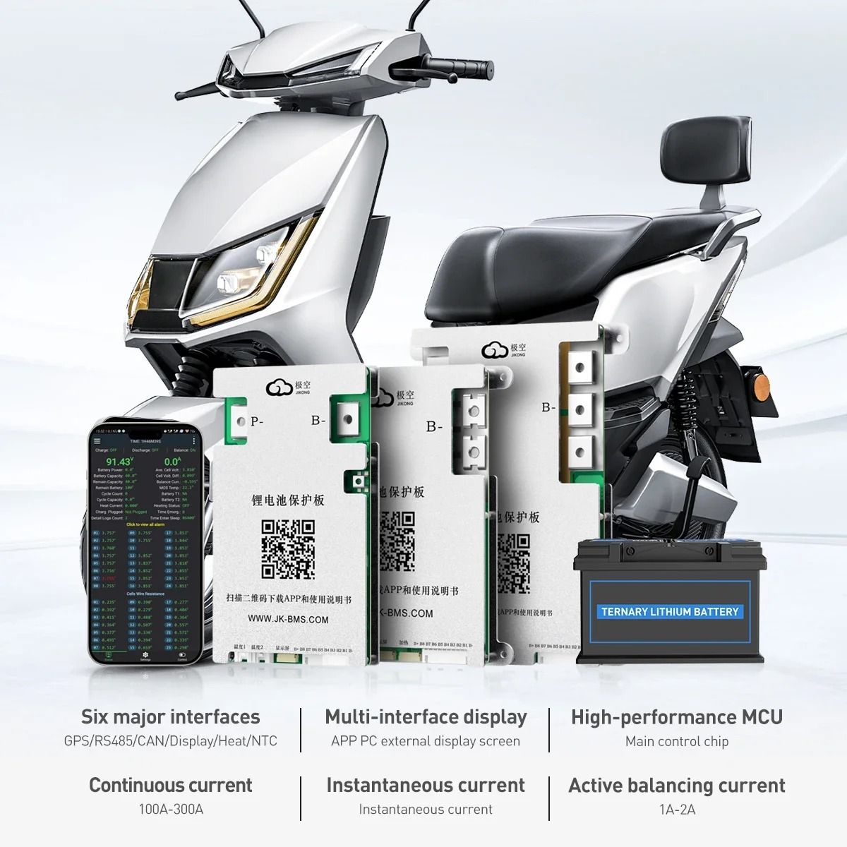 Smart JK BMS Board with Advanced Battery Protection