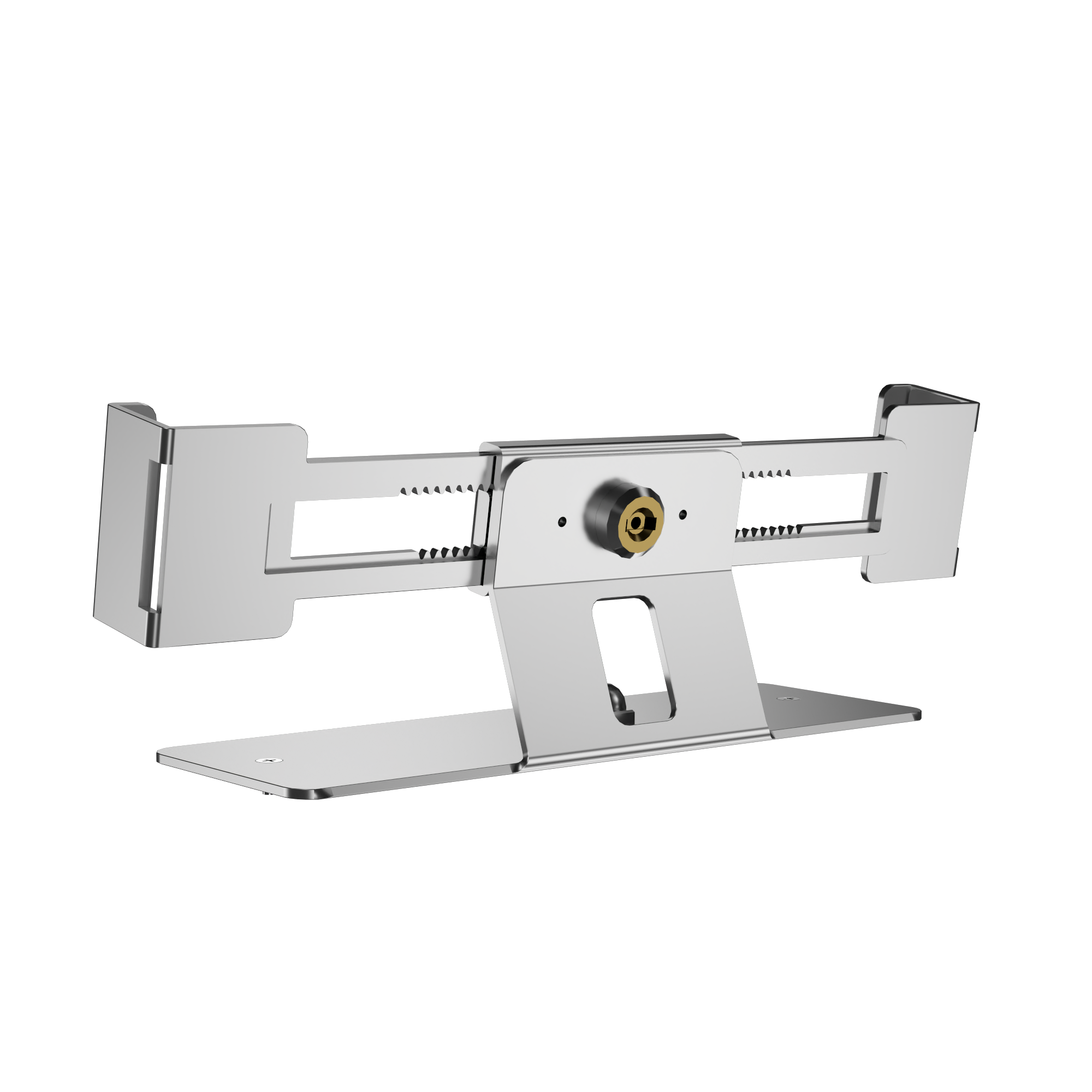 Anti Theft Aluminum Laptop Stand, Security Lock with Key, 13-19 inch Display Holder, Laptop Tablet Bracket