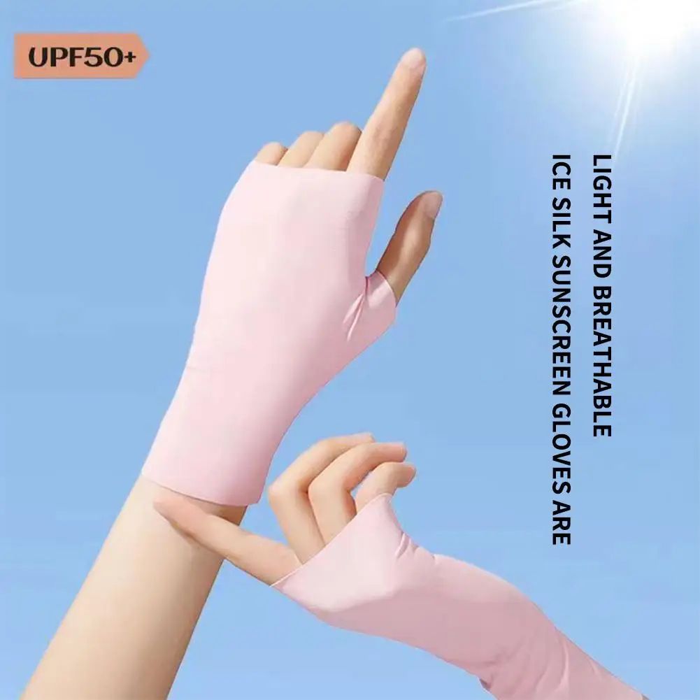 Fingerless UV Protection Driving Gloves