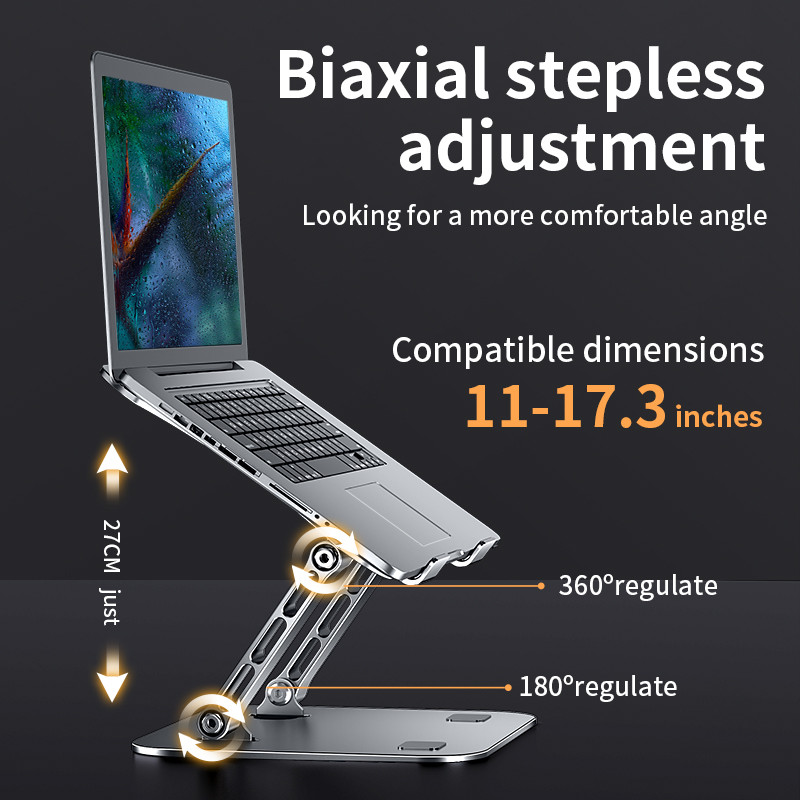 Portable Laptop Stand, Adjustable Aluminum Alloy Cooling Bracket, Tablet Stand for Laptops