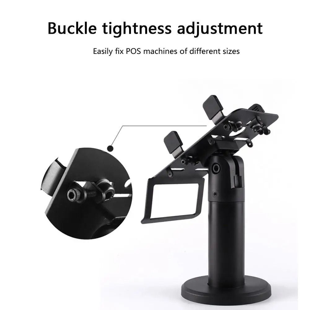 Heavy-Duty Rotatable POS Terminal Stand | 360° Adjustable Countertop Credit Card Machine Bracket