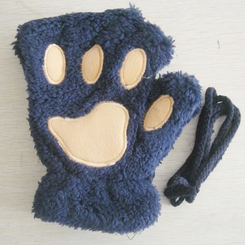 Plush Fingerless Hand Warmers