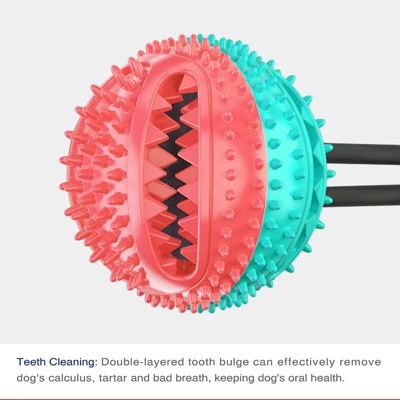 Interactive Suction Cup Dog Chew Ball