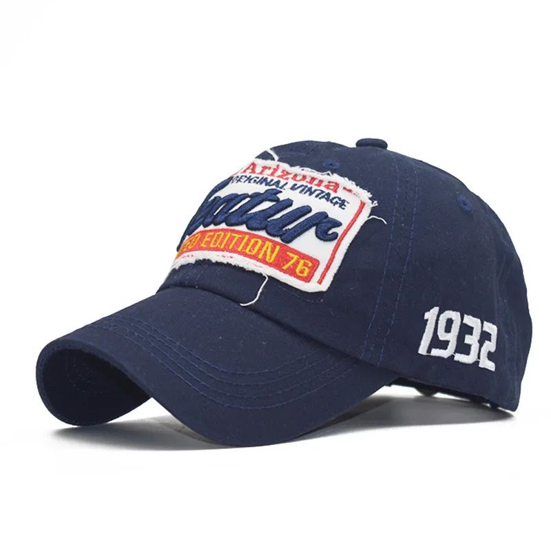 Men's Letter Embroidery Baseball Cap – Adjustable Cotton Snapback Casual Hat