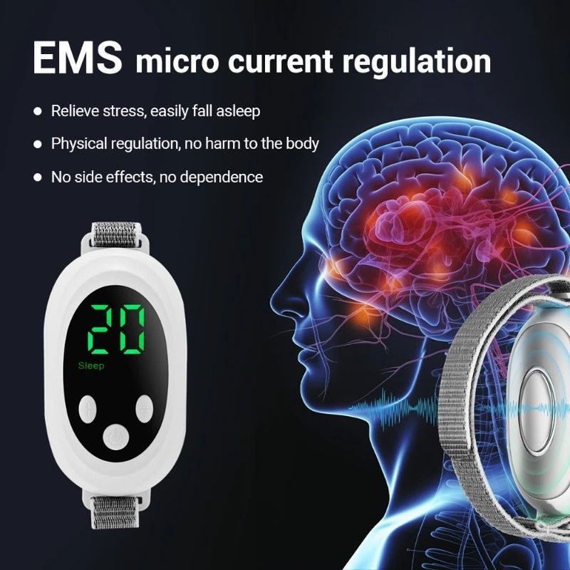 Smart Handheld Wireless EMS Sleep Aid and Relaxation Instrument
