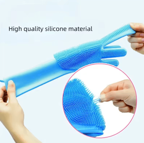 Silicone Cat Bathing Glove Gentle Grooming and Shampoo Massage Brush