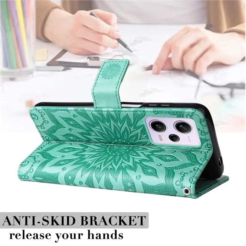 Leather Flip Wallet Phone Case with Card Holder