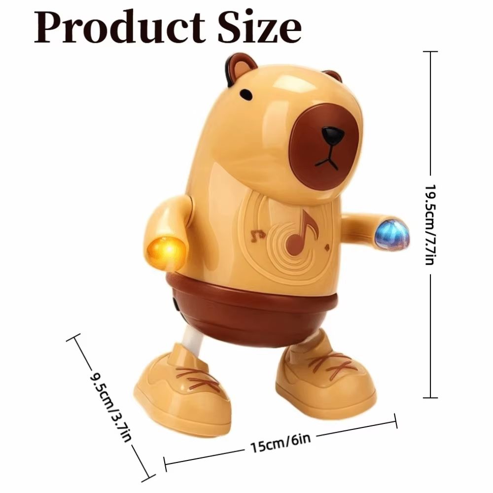 CapyBoogie Electric Dancing Capybara Toy with Music and Lights
