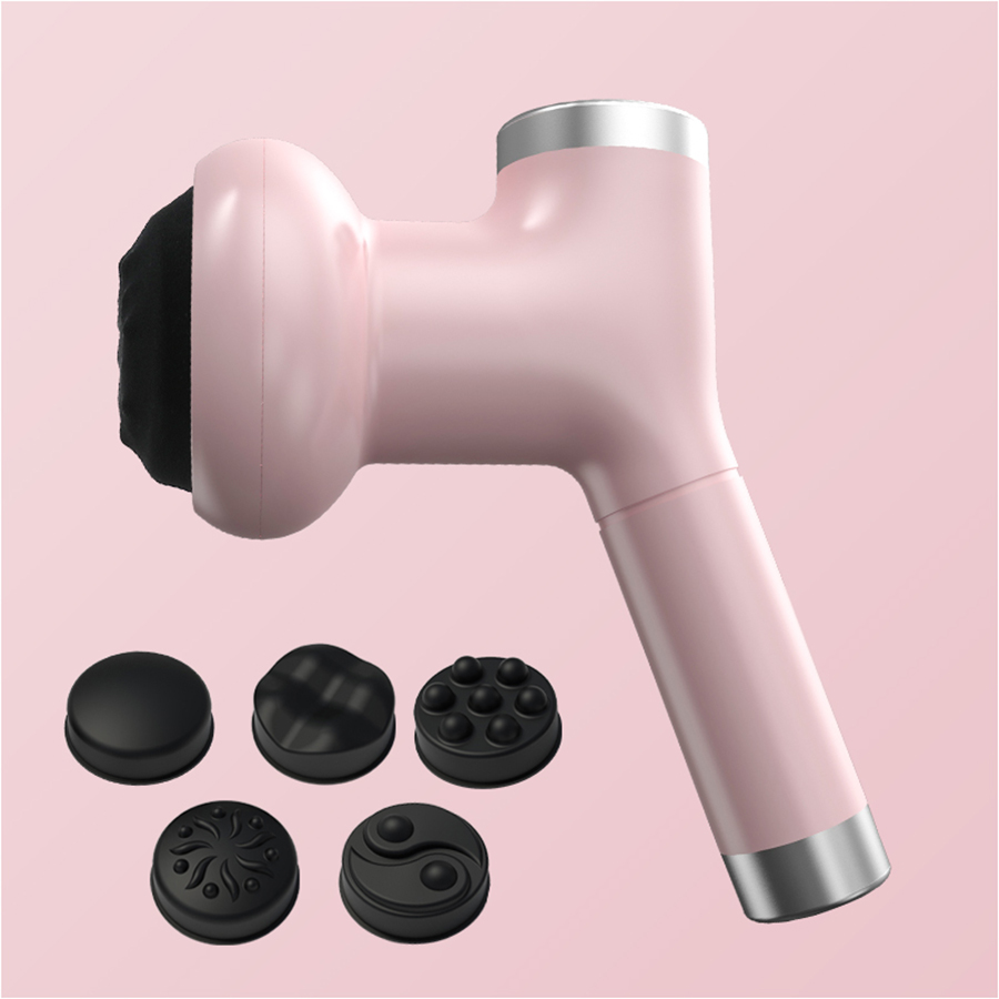 Fat Pushing Device, USB Body Massager, 5 Interchangeable Massage Heads, 8 Levels of Strength