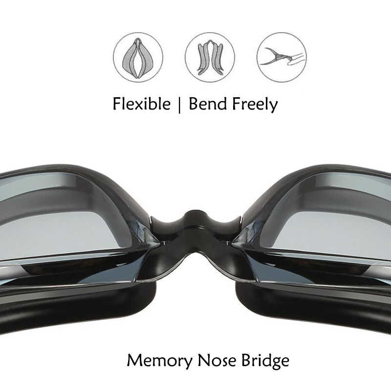Anti Fog Swimming Goggles with Earplugs & UV Protection