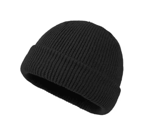 Unisex Solid Color Knitted Wool Beanie Hip Hop Melon Skin Hat for Autumn and Winter Warmth