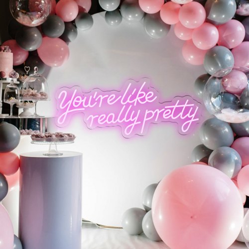 Large Pink LED Neon Sign (27.5