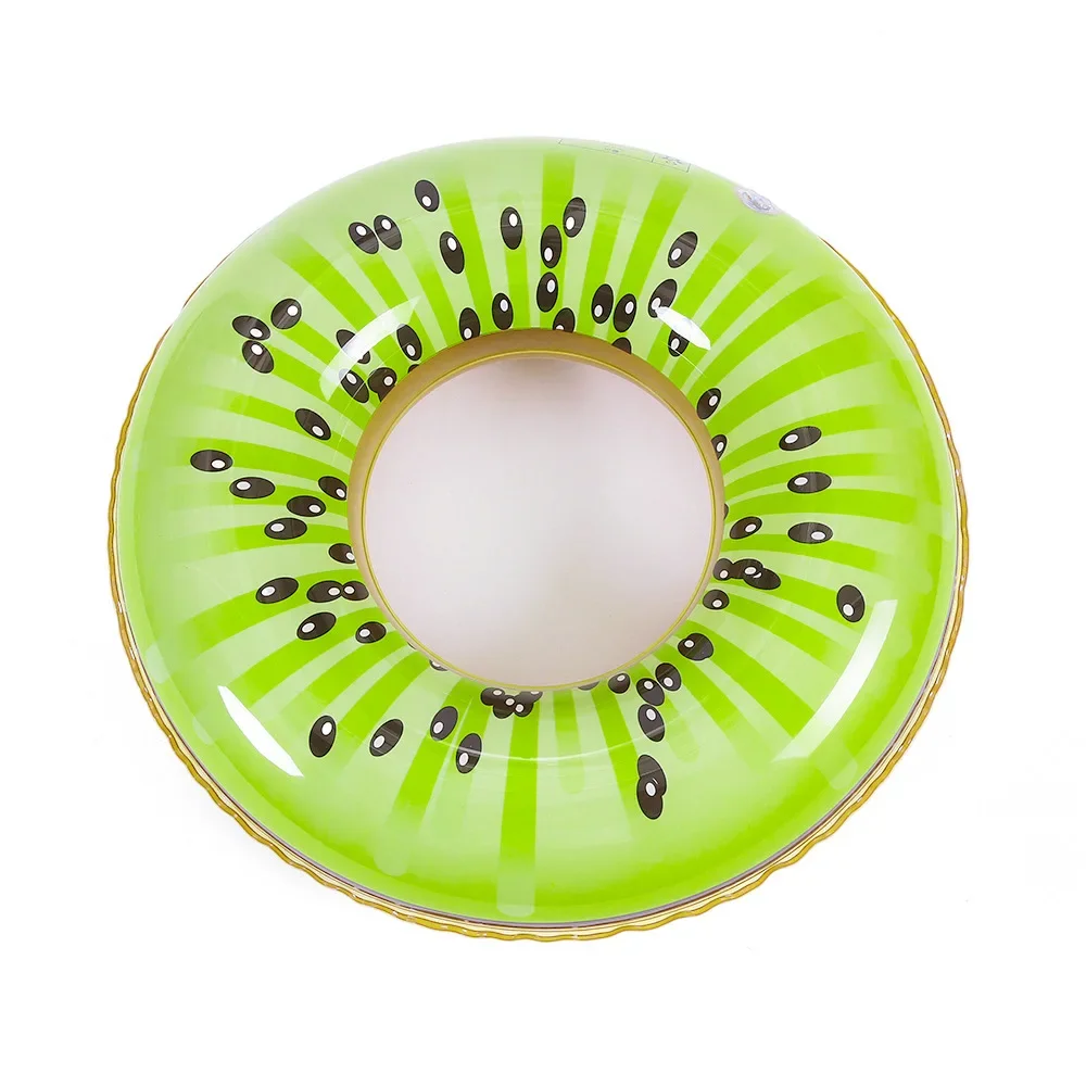 Inflatable Swimming Ring, Fruit Design Inner Ring with Anti-Leakage Valve, Thick PVC Material
