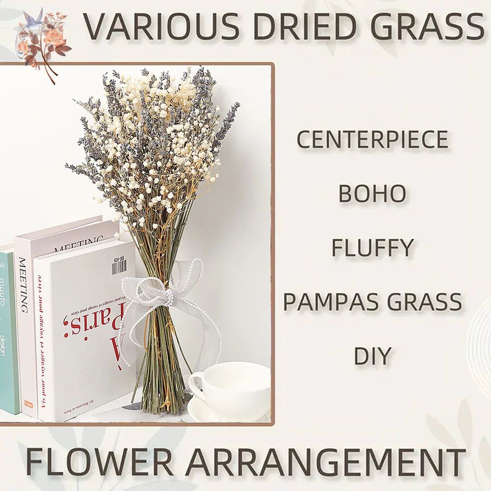Lavender Gypsophila Dried Flower Bouquet