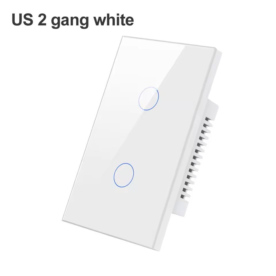 WiFi/Zigbee Smart Light Switch – Touch Control, No Neutral Wire Required, Compatible with Alexa & Google Home