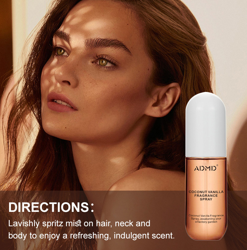 Compact & Travel-Ready Fragrance Spray - Coconut Perfume Sprays for Hair & Body