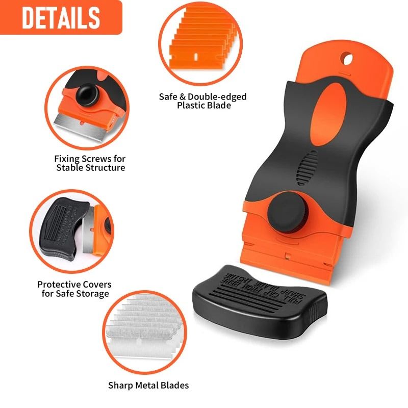 Auto Glass & Surface Scraper Tool