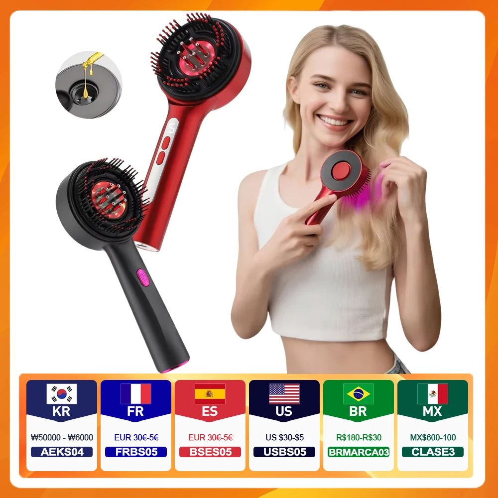 LED Scalp Massager Comb for Hair Growth and Relaxation