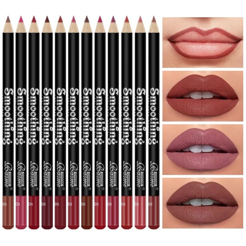 Long Lasting Lipstick Set With Lip Liner And Matte Gloss